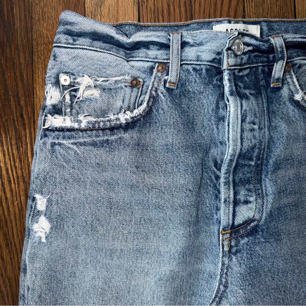Agolde Women’s 90’s Jean Loose Fit Ripped Denim Size 26 - Picture 4 of 16